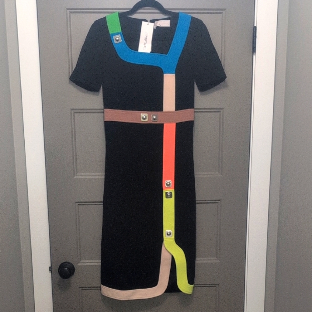 High End Geometric Wiggle Dress